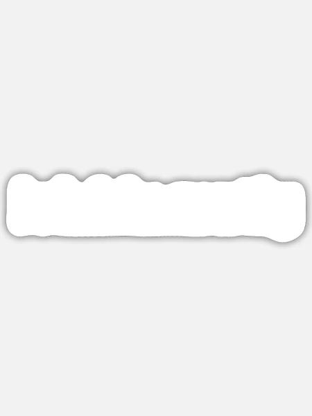 Ich bin mutig - Sticker Größe S (10 x 10 cm) - Mattweiß