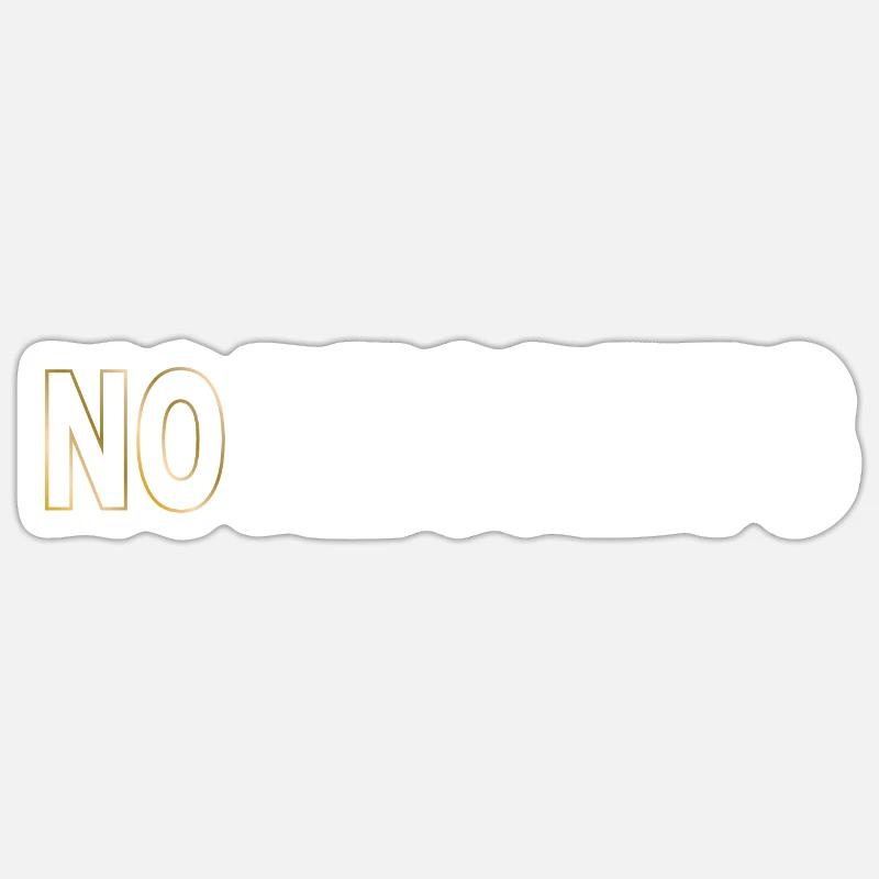 No regrets Sticker size S (10 x 10 cm)
