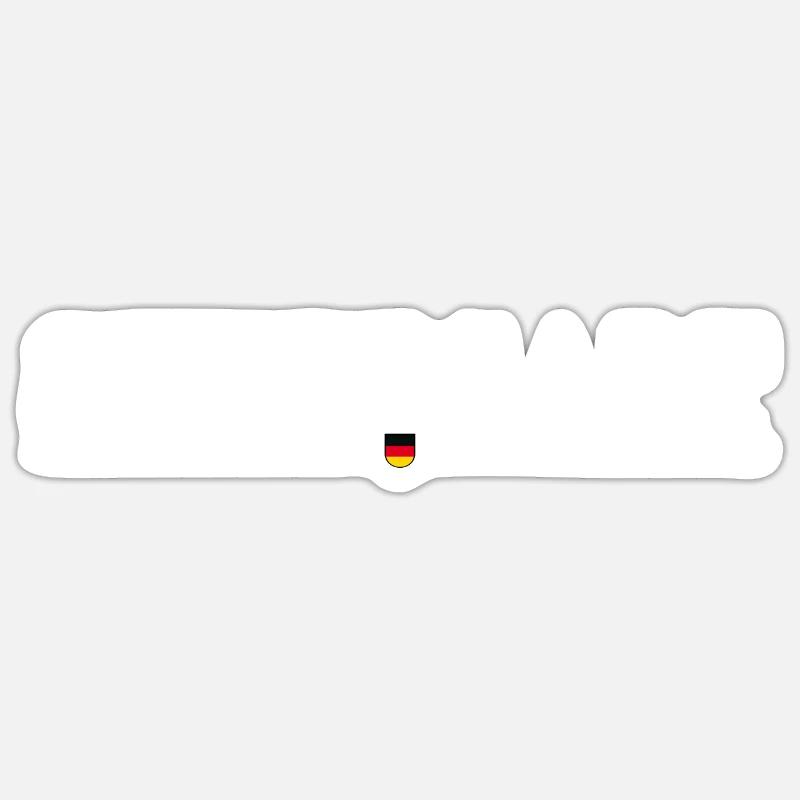 Stuttgart , Deutschland Stil Design T-Shirt - Sticker Größe S (10 x 10 cm) - Mattweiß