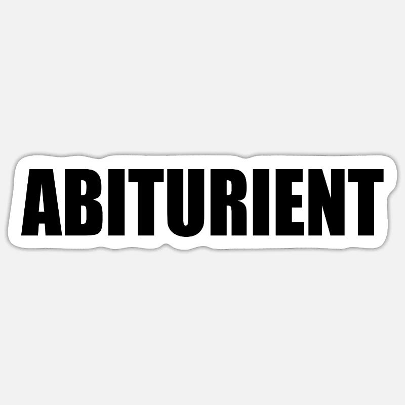 abiturient Sticker Größe S (10 x 10 cm)