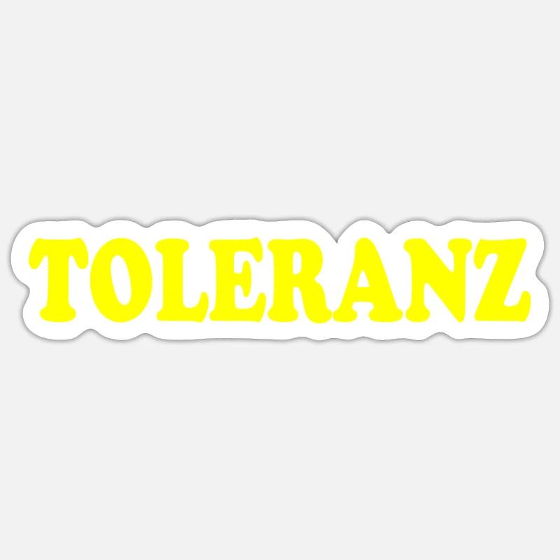Toleranz Sticker Größe S (10 x 10 cm)