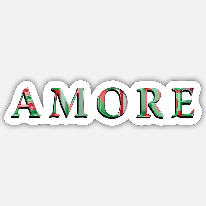 Amore Sticker Größe S (10 x 10 cm)