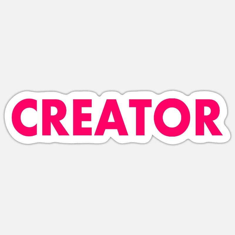 Creator - Sticker size S (10 x 10 cm) - white matte