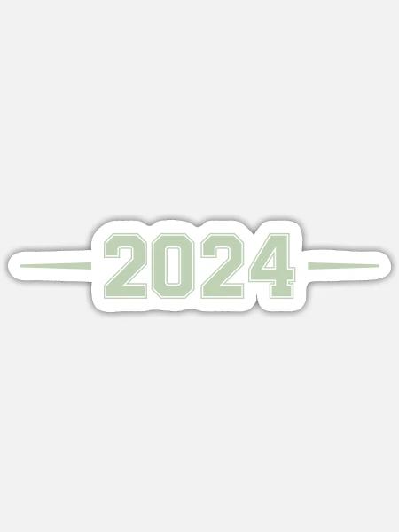2024 - Sticker Größe S (10 x 10 cm) - Mattweiß