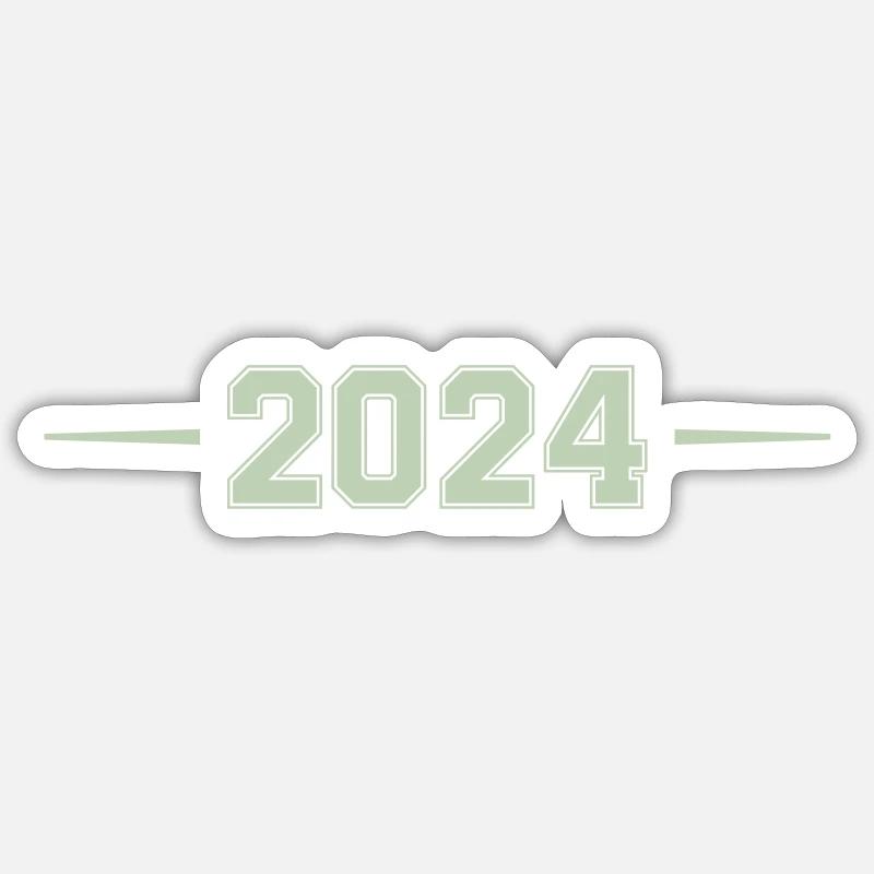2024 - Sticker Größe S (10 x 10 cm) - Mattweiß