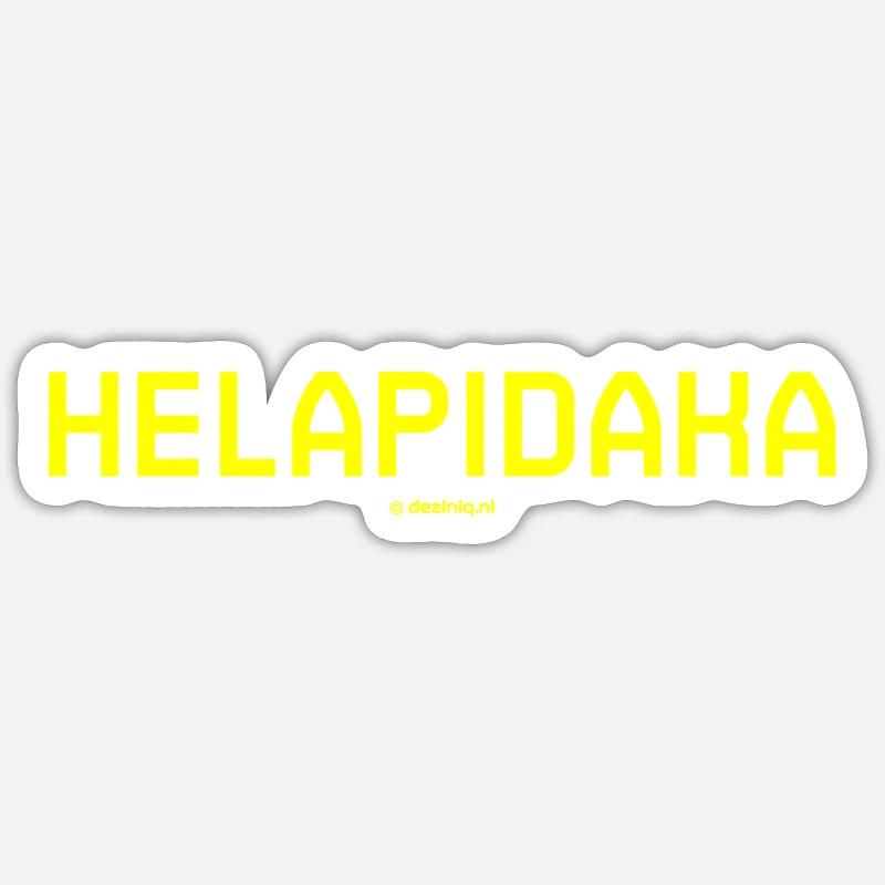 Helapidaka - Sticker size S (10 x 10 cm) - white matte
