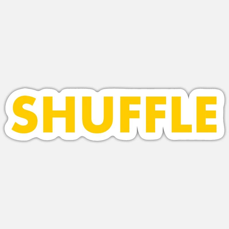 Shuffle Sticker size S (10 x 10 cm)