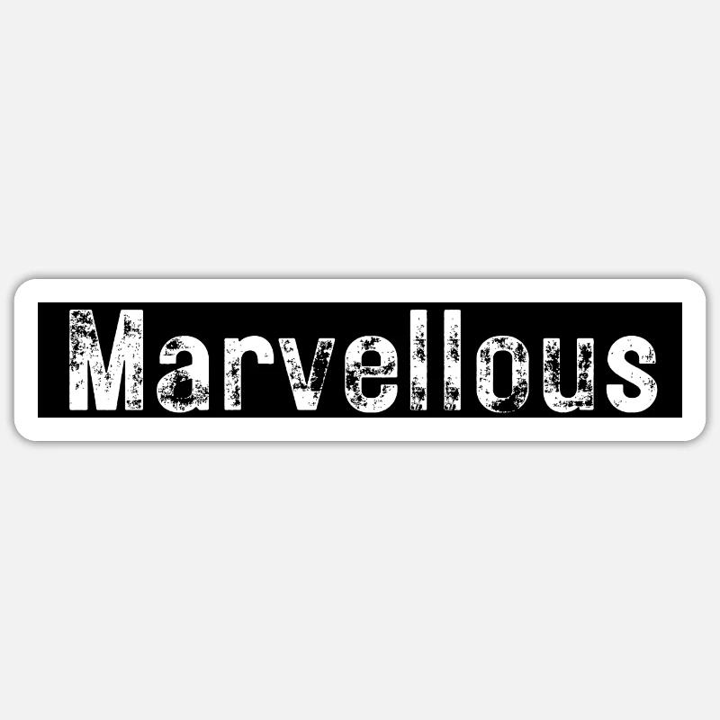 Marvellous Sticker size S (10 x 10 cm)