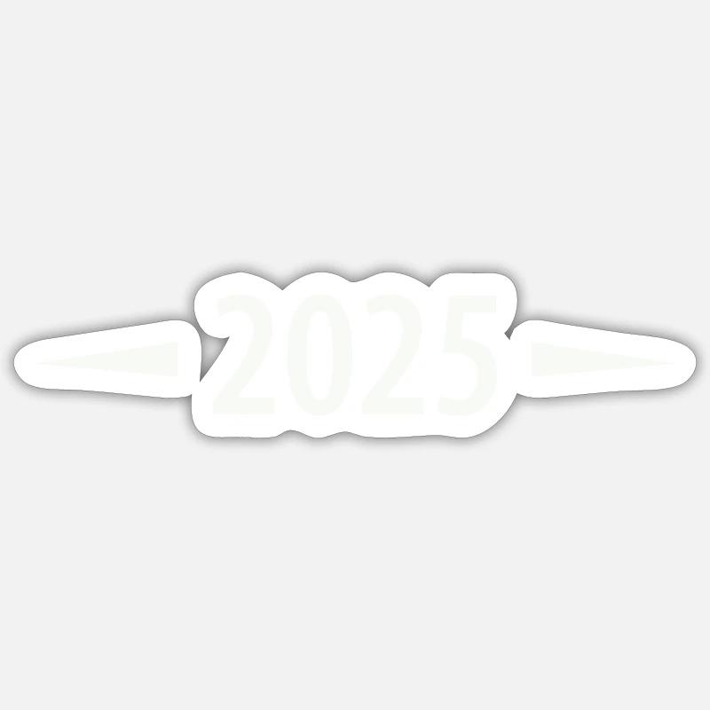 2025 - Sticker taille S (10 x 10 cm) - blanc mat
