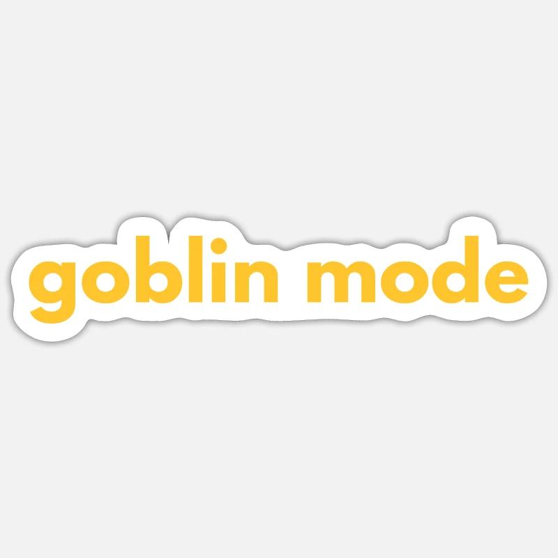Goblin Mode - Sticker size S (10 x 10 cm) - white matte