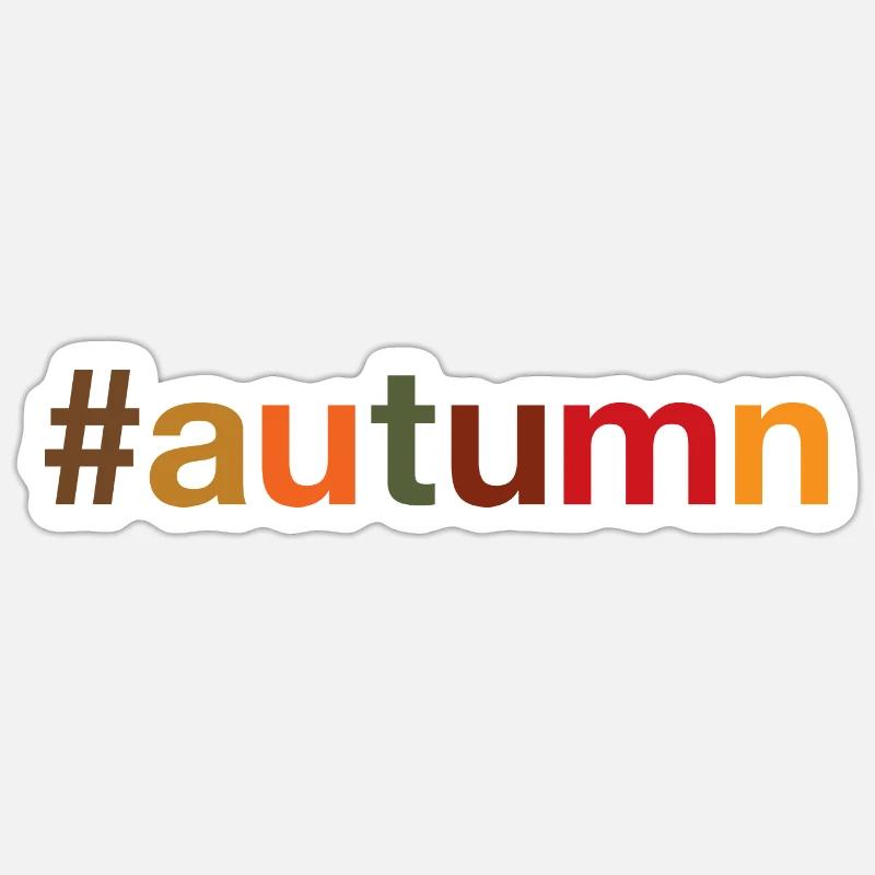 AUTUMN Herbst Sticker Größe S (10 x 10 cm)