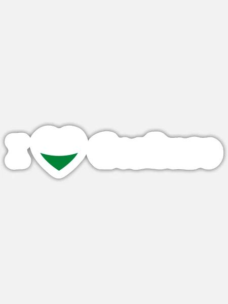 Steiermark Herz Gesäuse weiß - Sticker Größe S (10 x 10 cm) - Mattweiß