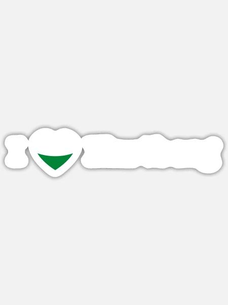 Steiermark Herz Hartberg weiß - Sticker Größe S (10 x 10 cm) - Mattweiß