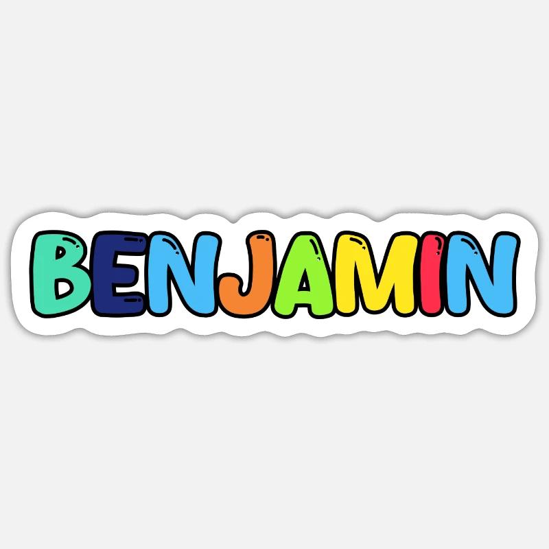 Nom - Benjamin Sticker taille S (10 x 10 cm)