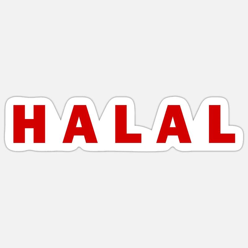Halal Sticker Größe S (10 x 10 cm)