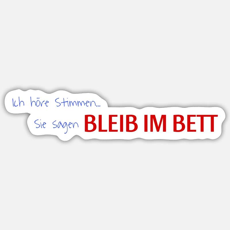 Saying - Sticker size S (10 x 10 cm) - white matte