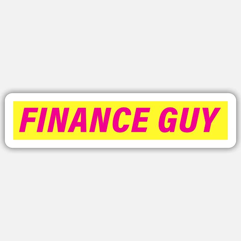 FINANCE GUY - FDP Design Sticker Größe S (10 x 10 cm)