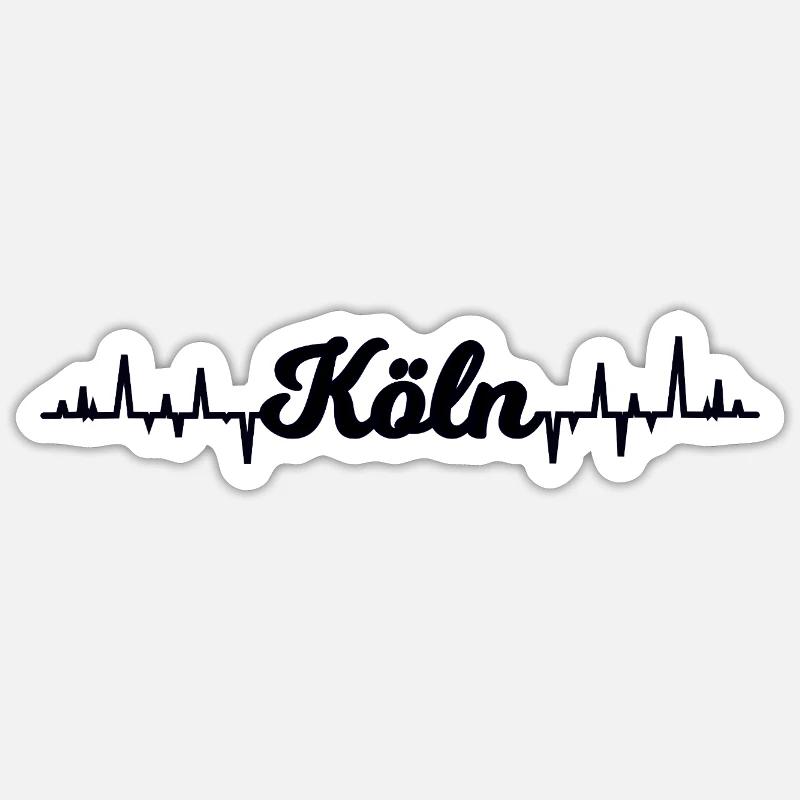 The Cologne Pulse Sticker size S (10 x 10 cm)