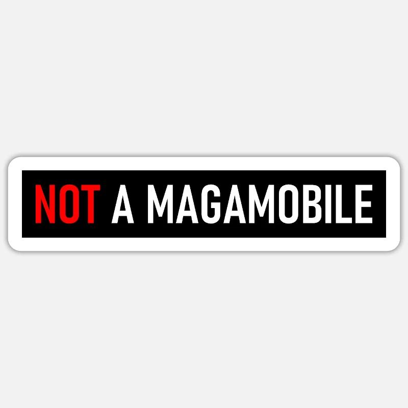 Not A Magamobile - Aufkleber - E-Auto - Elon Sticker Größe S (10 x 10 cm)