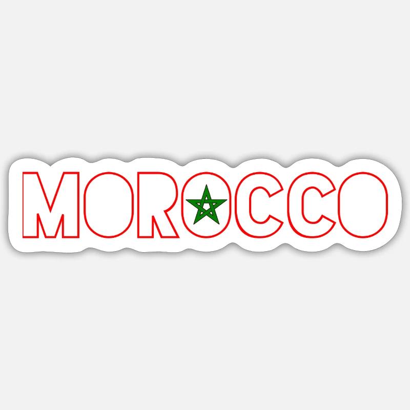 morocco Sticker Größe S (10 x 10 cm)