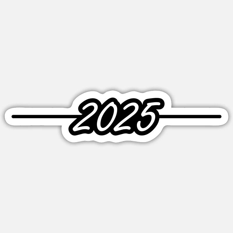 2025 year Sticker size S (10 x 10 cm)