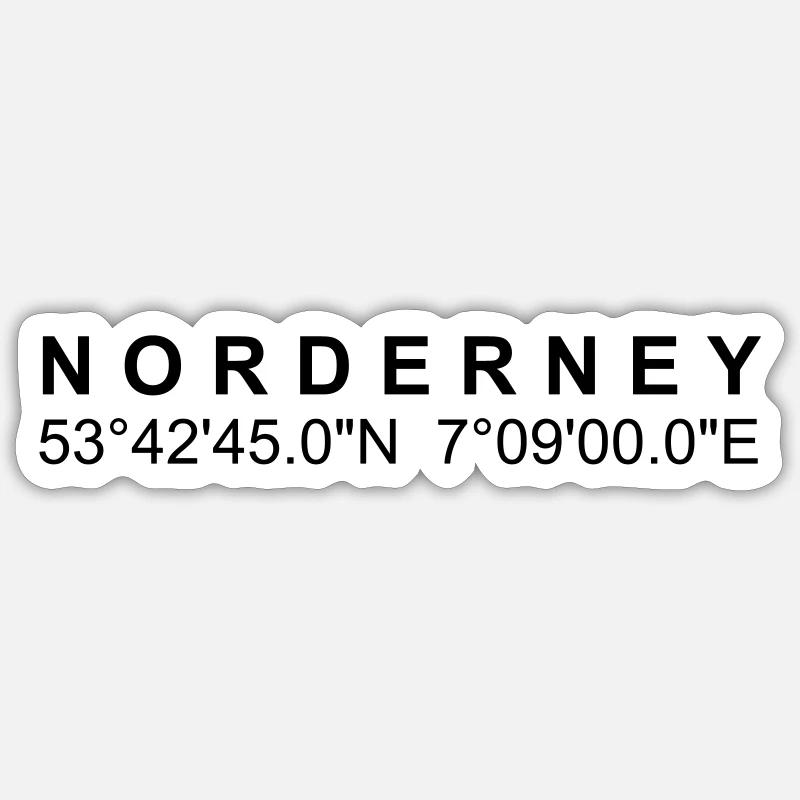Norderney Liebe Sticker Größe S (10 x 10 cm)