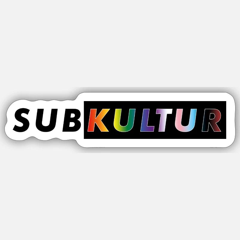 SUBKULTUR CSD Sticker Größe S (10 x 10 cm)