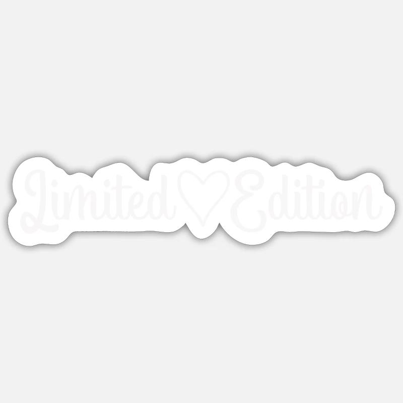 Cœur en édition limitée - Sticker taille S (10 x 10 cm) - blanc mat