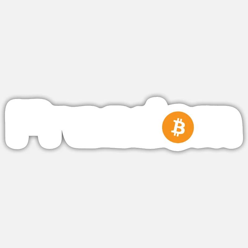 Freedom Bitcoin Crypto - Sticker size S (10 x 10 cm) - white matte