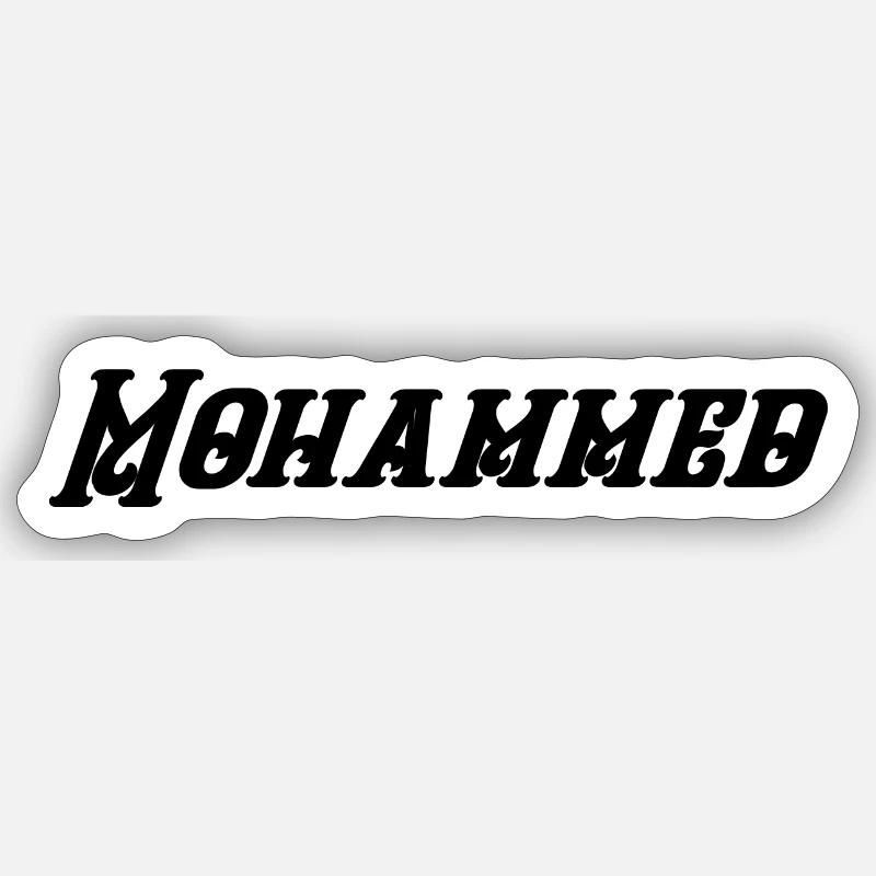 Mohammed - Sticker size S (10 x 10 cm) - white matte