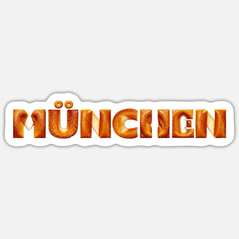 Munich - Sticker size S (10 x 10 cm) - white matte