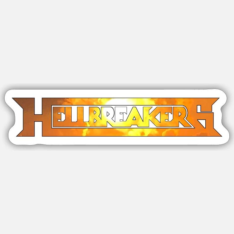 Hellbreakers - Sticker Größe S (10 x 10 cm) - Mattweiß