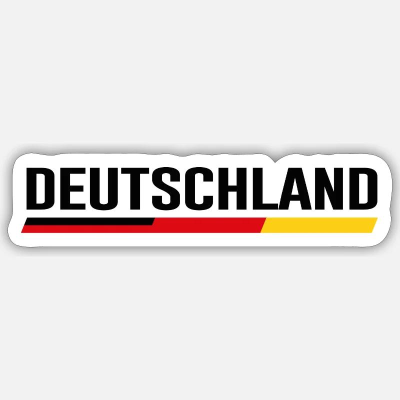 ALLEMAGNE – Conception propre des rayures de drapeau Sticker taille S (10 x 10 cm)