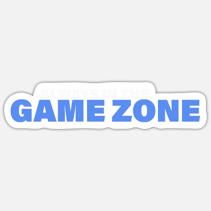 GAME ZONE - Sticker size S (10 x 10 cm) - white matte