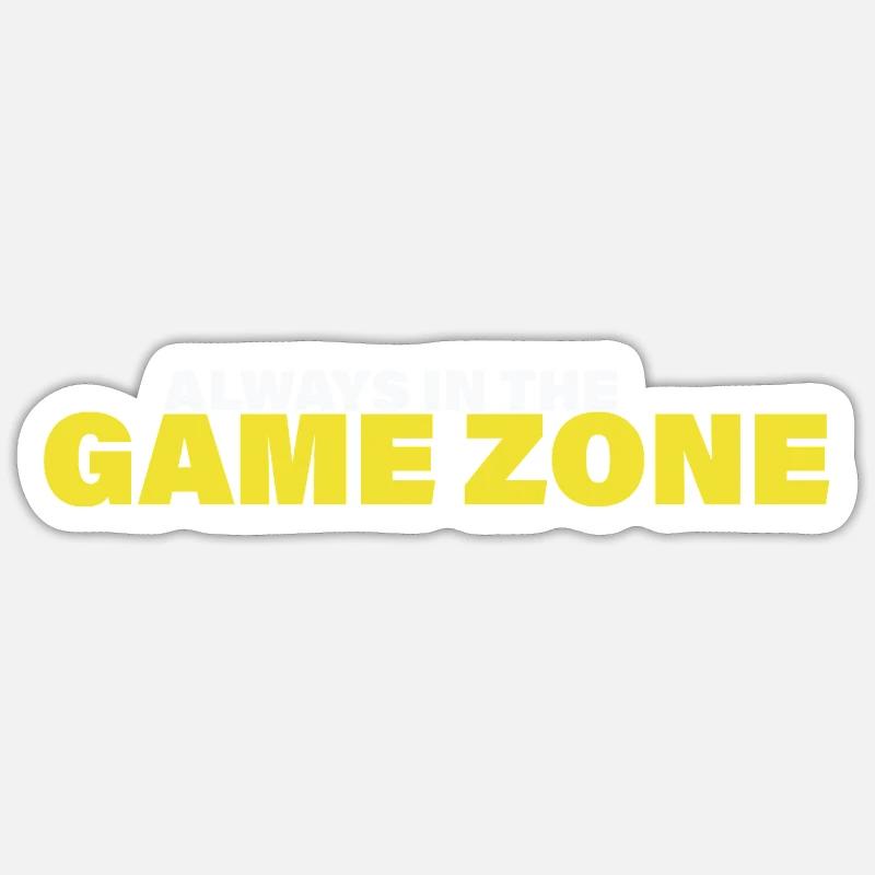 ZONE DE JEU - Sticker taille S (10 x 10 cm) - blanc mat