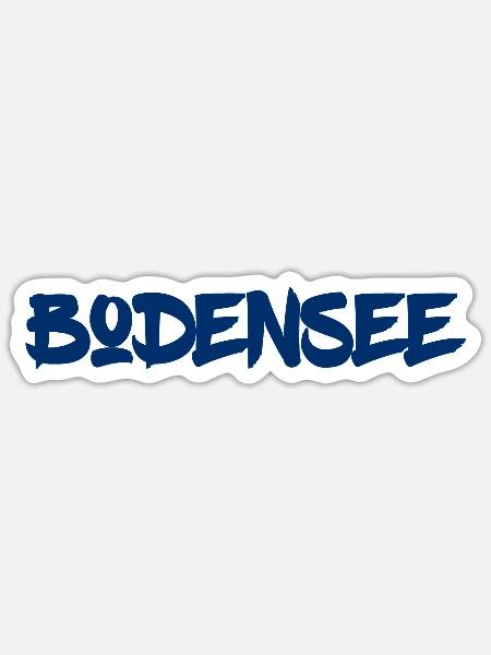 Bodensee - Süddeutschland - Österreich - Schweiz - Sticker Größe S (10 x 10 cm) - Mattweiß