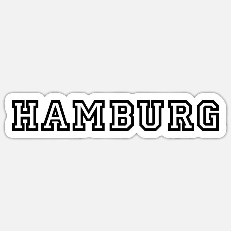 hamburg Sticker size S (10 x 10 cm)