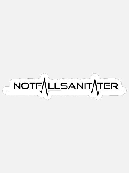 Notfallsanitäter Schriftzug - Sticker Größe S (10 x 10 cm) - Mattweiß