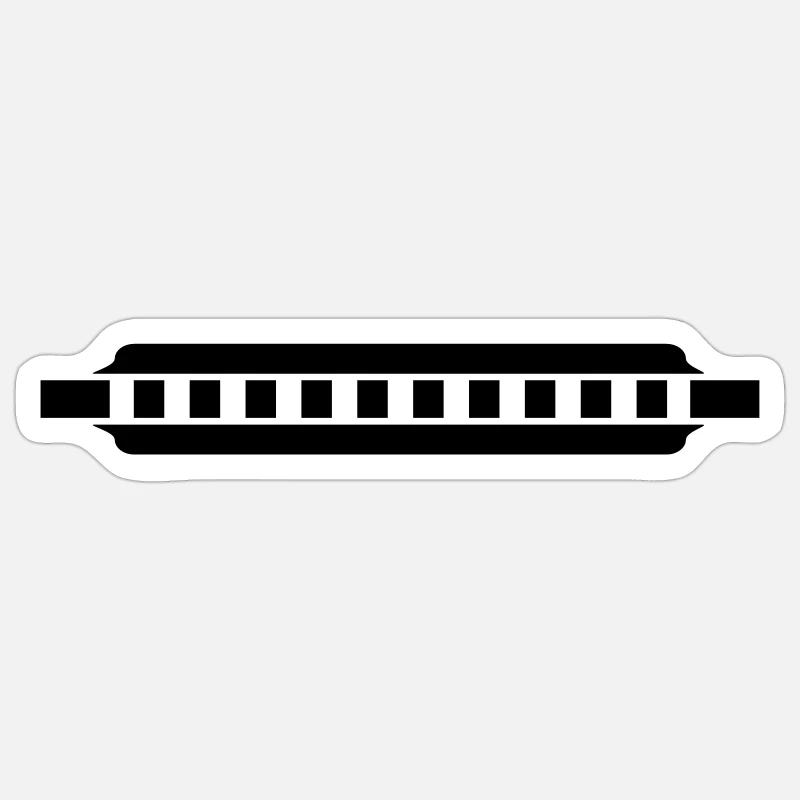 Bluesharp - Sticker size S (10 x 10 cm) - white matte