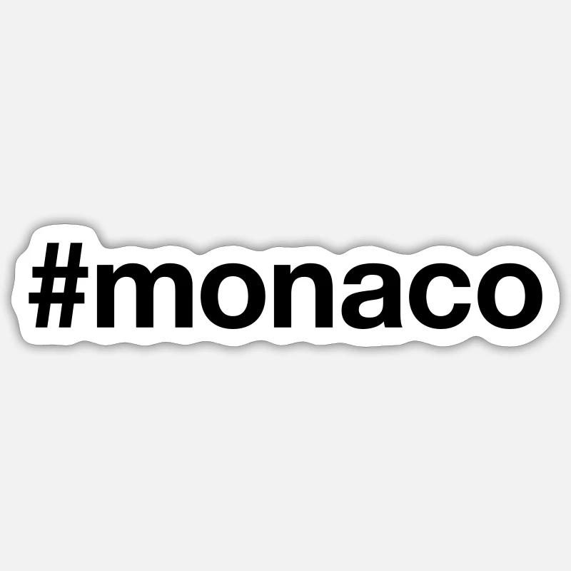 MONACO Sticker Größe S (10 x 10 cm)