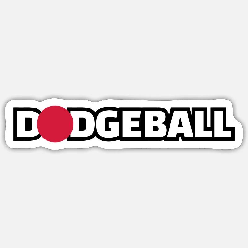 Dodgeball - Sticker size S (10 x 10 cm) - white matte