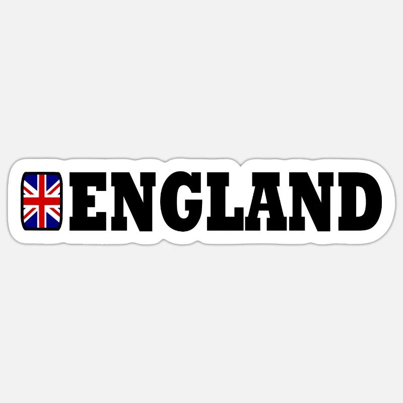 Union Jack - Sticker taille S (10 x 10 cm) - blanc mat