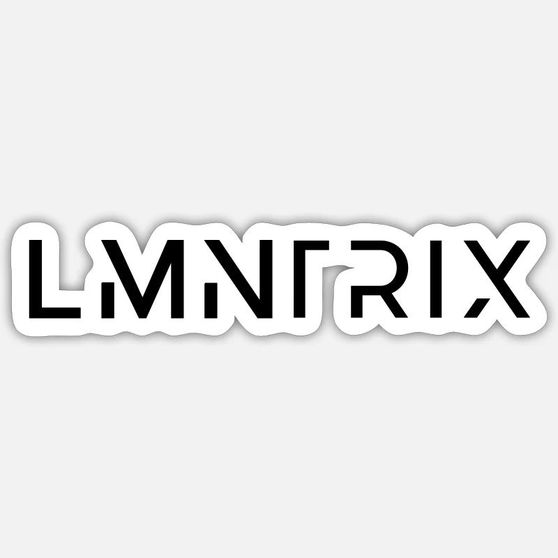 Lmntrix V1 - Sticker taille S (10 x 10 cm) - blanc mat