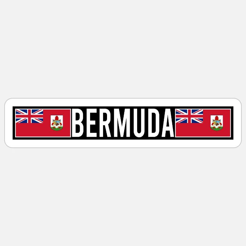 Bermuda Sticker Größe S (10 x 10 cm)