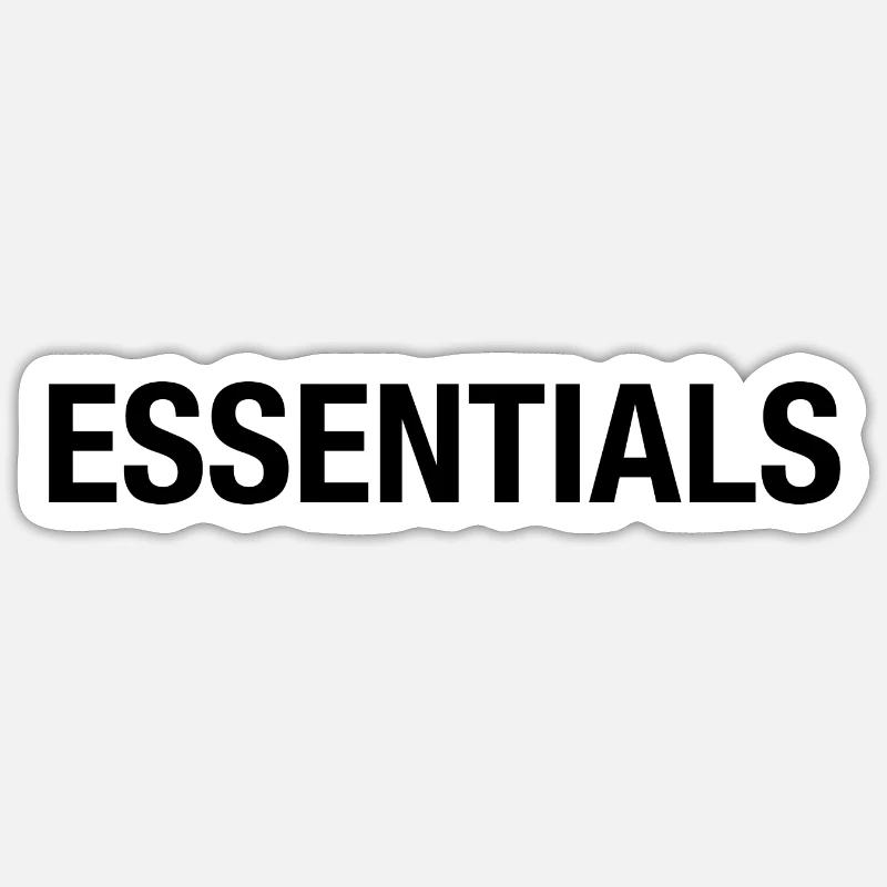 Essentials - Sticker size S (10 x 10 cm) - white matte