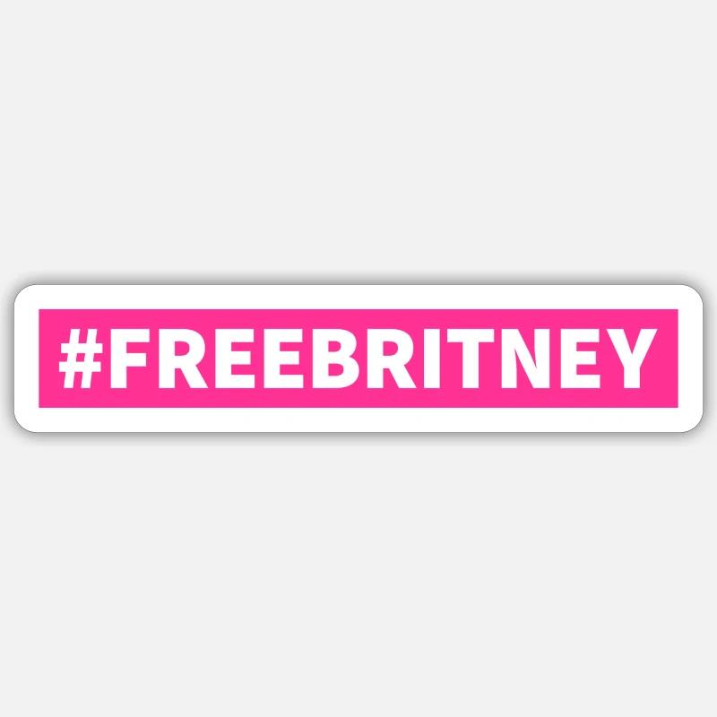 Free Britney - Sticker size S (10 x 10 cm) - white matte