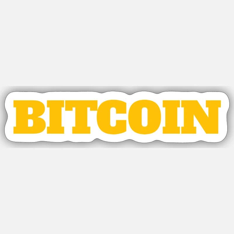 Bitcoin - Sticker size S (10 x 10 cm) - white matte