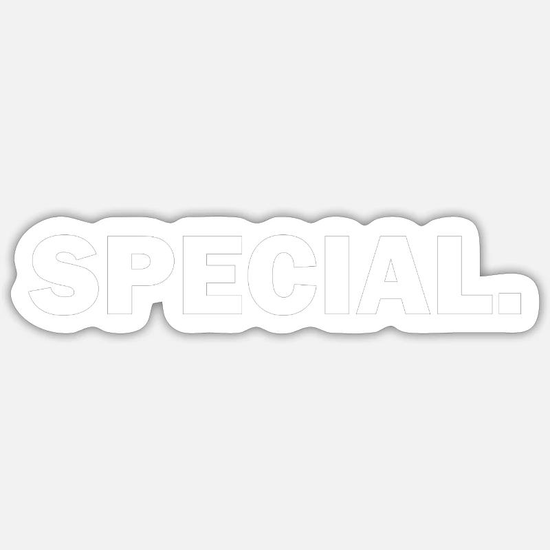 Special. - Sticker size S (10 x 10 cm) - white matte