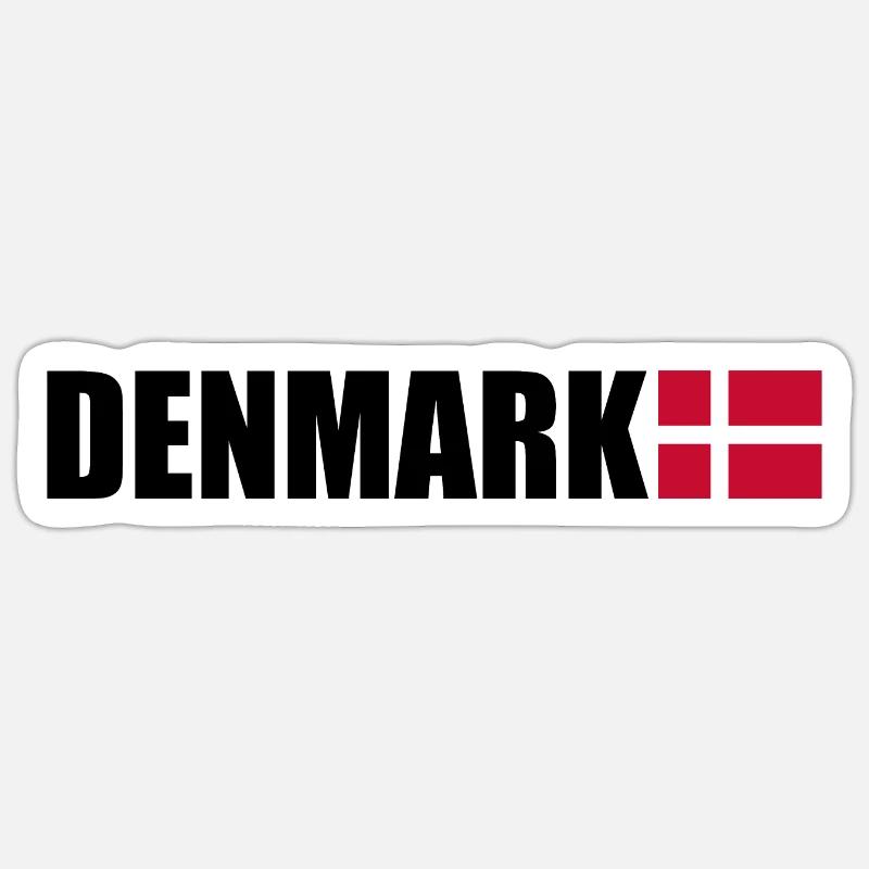 Denmark Sticker size S (10 x 10 cm)
