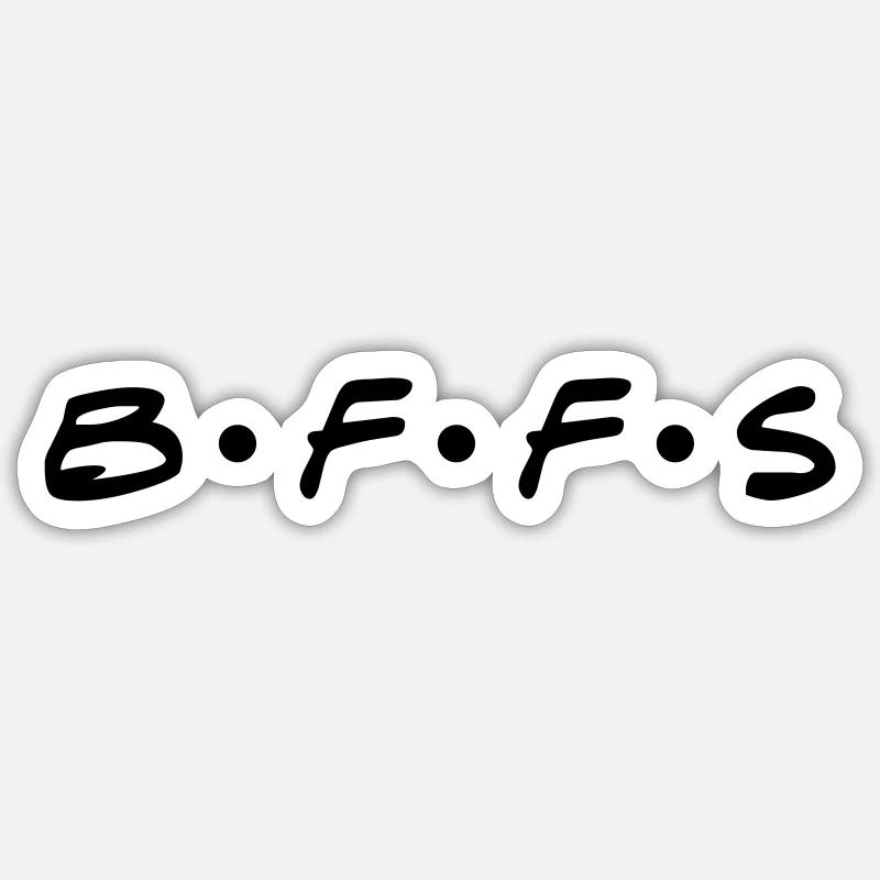 BFFS - Sticker Größe S (10 x 10 cm) - Mattweiß